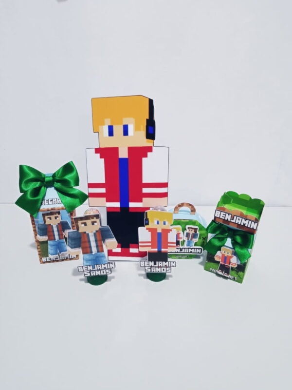 Arquivo Silhouette - Kit Festa Minecraft