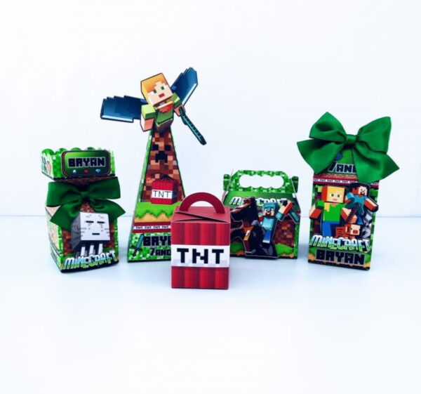 Arquivo Silhouette - Kit Festa Minecraft