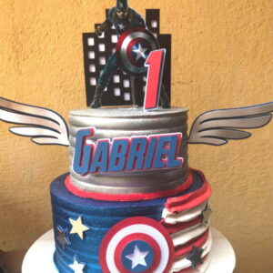 Arquivo Silhouette Topo De Bolo Capitão America Studio 02