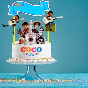 Arquivo Silhouette Topo de Bolo Coco a Vida É Uma Festa