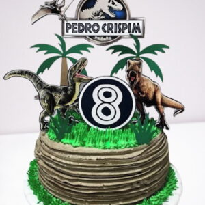 Arquivo Silhouette Topo de Bolo Dinossauros Jurassic World
