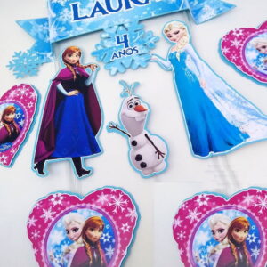 Arquivo Silhouette Topo de Bolo Frozen Reino Gelado