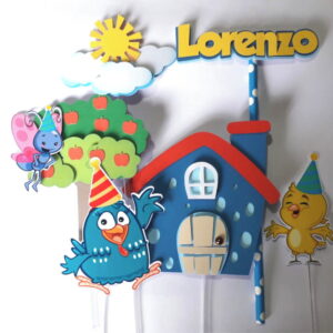 Arquivo Silhouette Topo De Bolo Galinha Pintadinha 04
