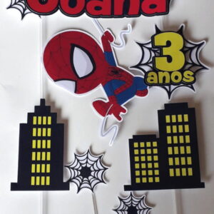 Arquivo Silhouette Topo De Bolo Homem Aranha 02 Studio