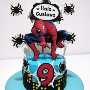 Arquivo Silhouette Topo De Bolo Homem Aranha Super Herói