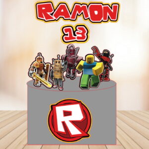 Arquivo Silhouette Topper de Bolo Lego Roblox