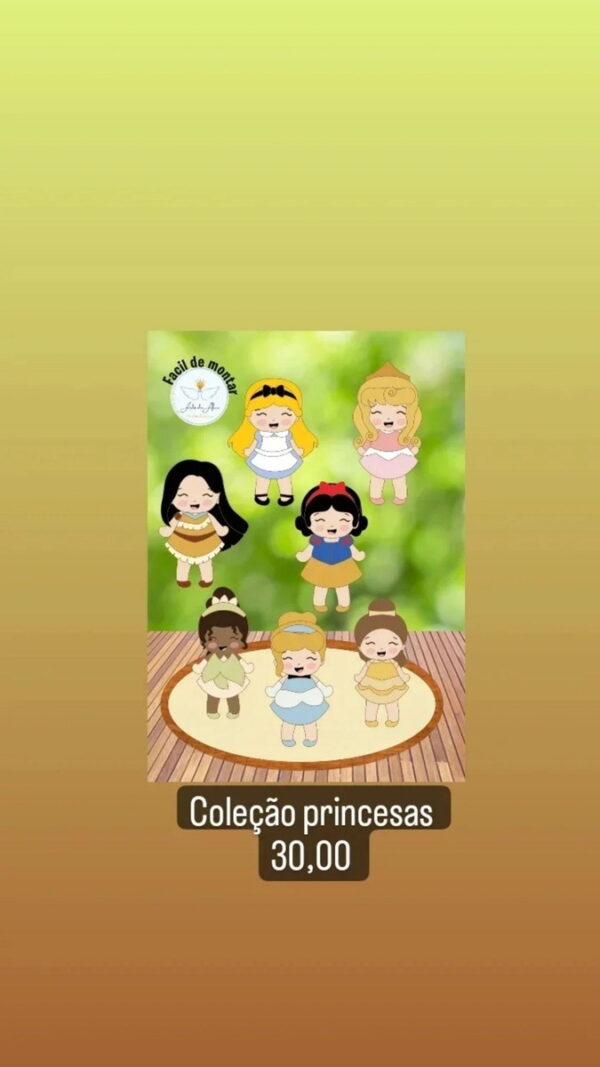 Arquivo Topo Coleção Princesas em Camadas