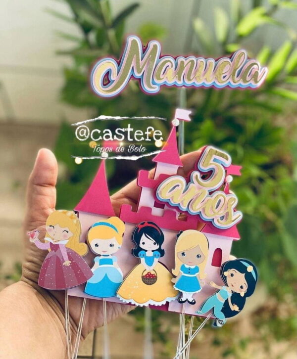 Arquivo Topo De Bolo 6 - Princesas Cute