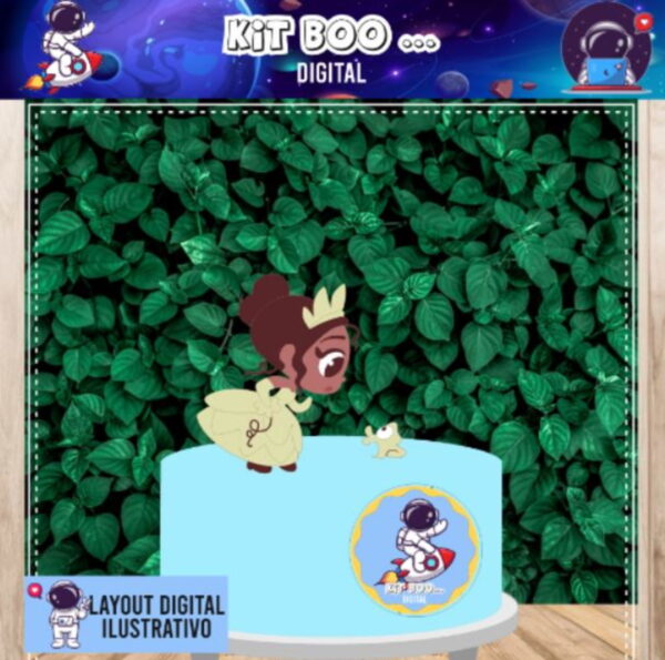 Arquivo Topo de Bolo - A Princesa e o Sapo