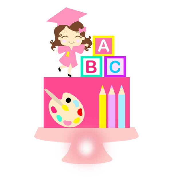 Arquivo Topo de Bolo- Abc Menina/ Studio