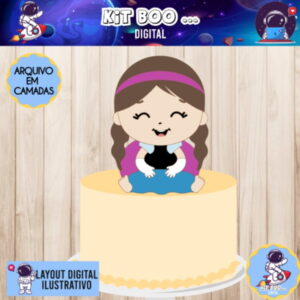 Arquivo Topo De Bolo - Ana Frozen Cute