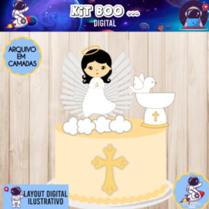 Arquivo Topo De Bolo - Anjinho Batizado