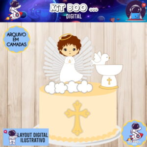 Arquivo Topo De Bolo - Anjinho Batizado