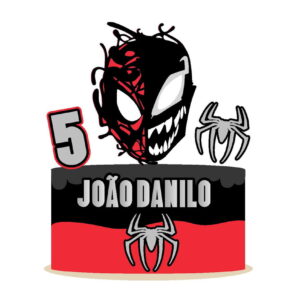 Arquivo topo de bolo aranha venon