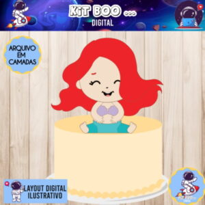 Arquivo Topo De Bolo - Ariel Cute