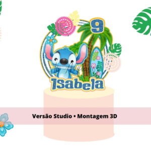 Arquivo Topo de Bolo Lilo e Stitch