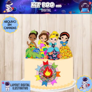 Arquivo Topo de Bolo - Arraiá das Princesas