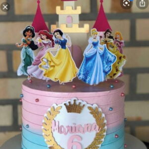 Arquivo Topo de Bolo as Princesas Disney + 4 Arquivos
