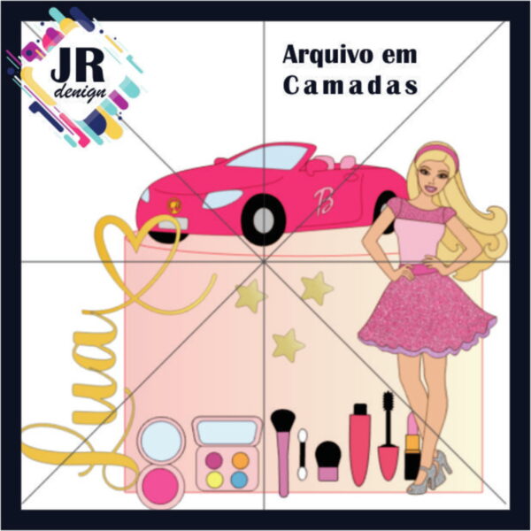 Arquivo Topo de Bolo Barbie 06