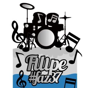 Arquivo topo de bolo bateria