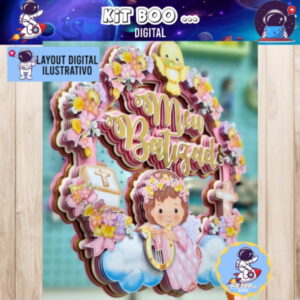 Arquivo Topo de Bolo - Batizado Rosa