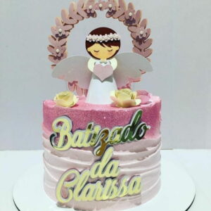 ARQUIVO TOPO DE BOLO BATIZADO MENINA