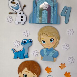 Arquivo Topo de Bolo Bebê Frozen 15 - Silhouette