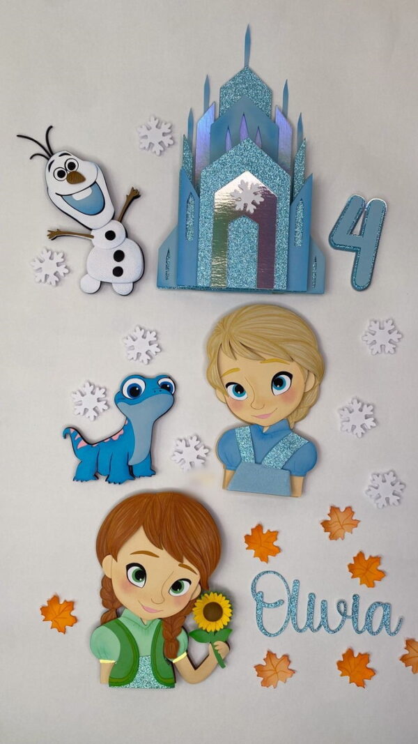 Arquivo Topo de Bolo Bebê Frozen 15 - Silhouette