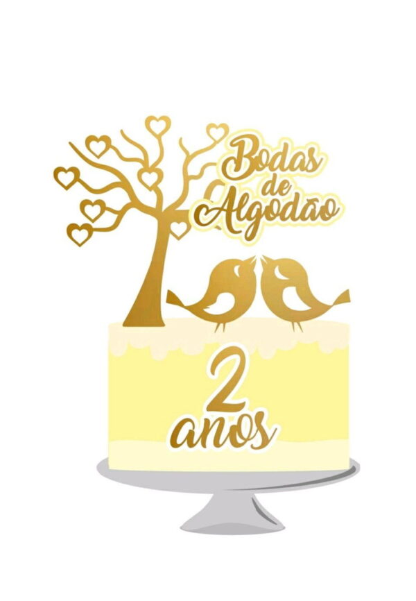 Arquivo topo de bolo bodas de algodão