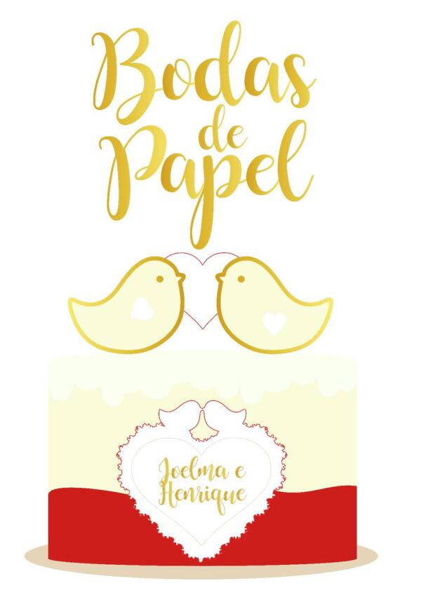 Arquivo topo de bolo bodas de papel
