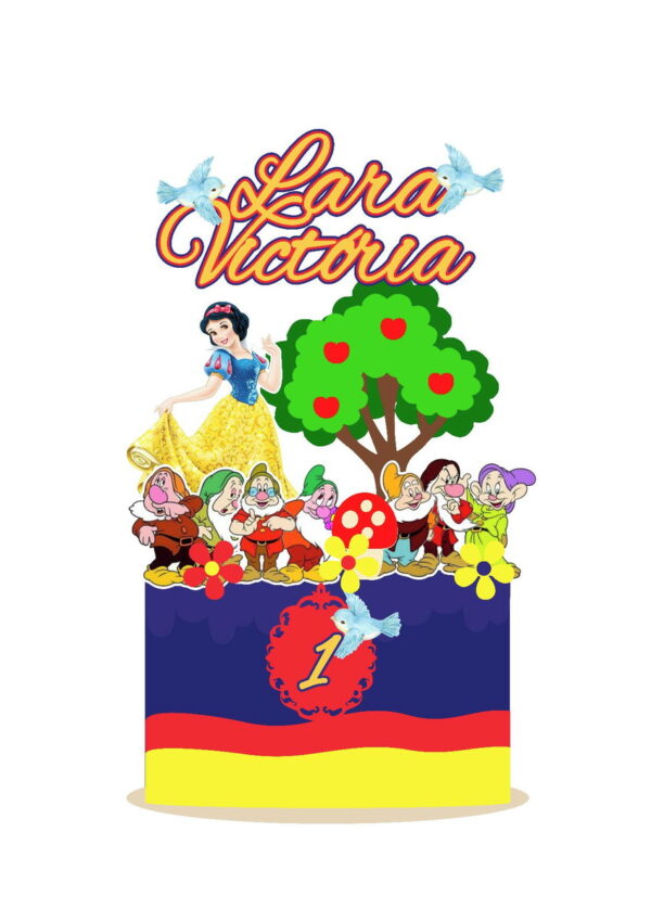 Arquivo topo de bolo branca de neve 2