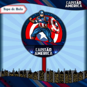 Arquivo Topo de Bolo - Capitão América