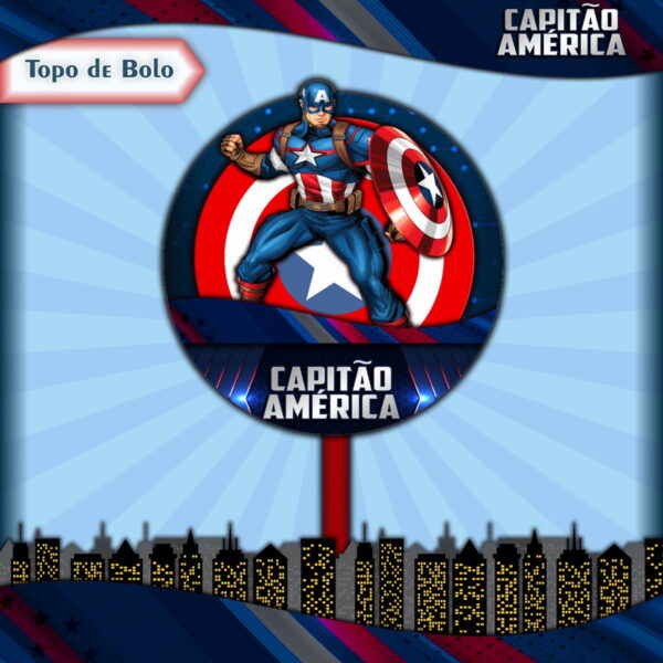 Arquivo Topo de Bolo - Capitão América