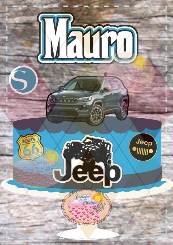 Arquivo topo de bolo CARRO JEEP COMPASS - 1750 STUDIO - Image 3