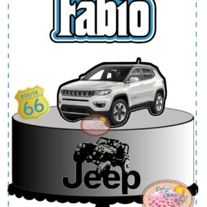 Arquivo topo de bolo CARRO JEEP COMPASS - 1750 STUDIO