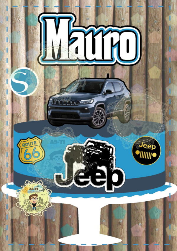 Arquivo Topo de bolo Carro Jeep COMPASS REF: 1750 Studio - Image 4