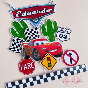 Arquivo Topo de Bolo Carros Disney