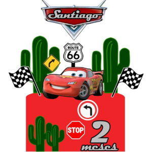 Arquivo topo de bolo Carros McQueen