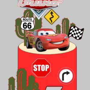 arquivo topo de bolo carros mcqueen