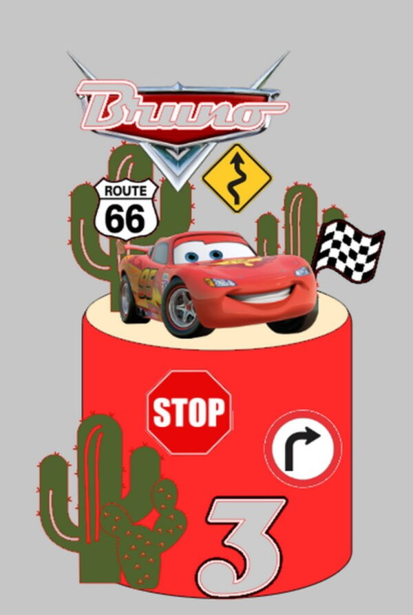 arquivo topo de bolo carros mcqueen