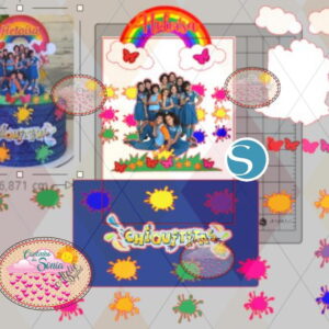 Arquivo Topo de Bolo CHIQUITITAS PERSONALIZADO - 1246 STUDIO
