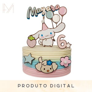 Arquivo Topo de Bolo Cinnamoroll (para Máquina de Corte)
