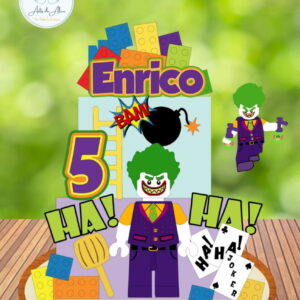 Arquivo Topo De Bolo Coringa Lego Em Camadas
