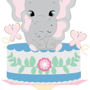 Arquivo Topo de Bolo - Dia das Mães Elefante