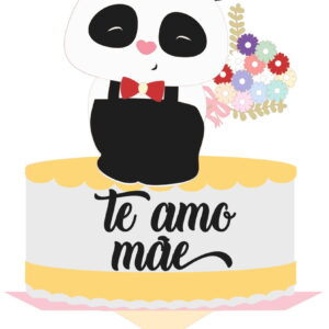 Arquivo Topo de Bolo - Dia das Mães Panda