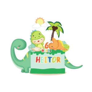 Arquivo topo de bolo dino cute bolo dinossauro
