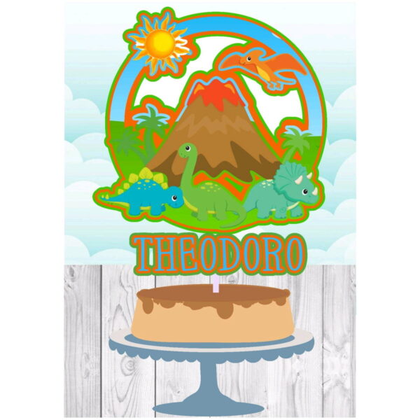 ARQUIVO TOPO DE BOLO DINOSSAURO #11278