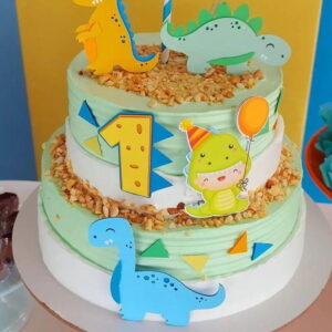 Arquivo Topo de bolo Dinossauro 3D
