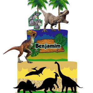 Arquivo Topo de Bolo Dinossauro Andares