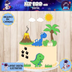 Arquivo Topo de Bolo - Dinossauro Baby
